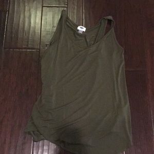 Army green tank top
